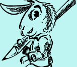 Hare with pencil crop
