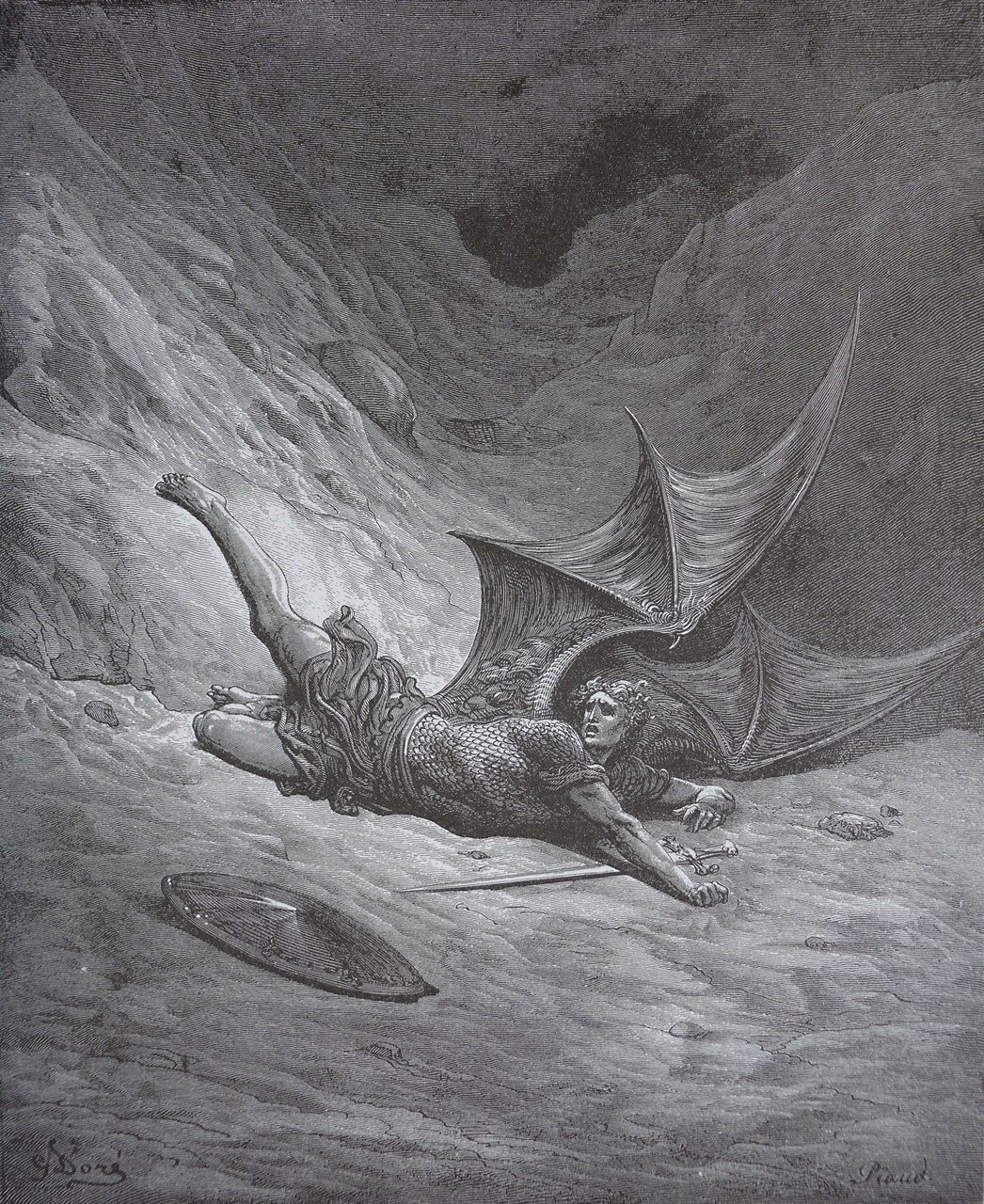Gustave Dory Paradise Lost Lucifer Cast Down