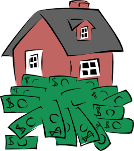 house with dollars