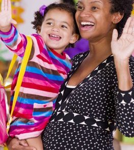 girl and her mom