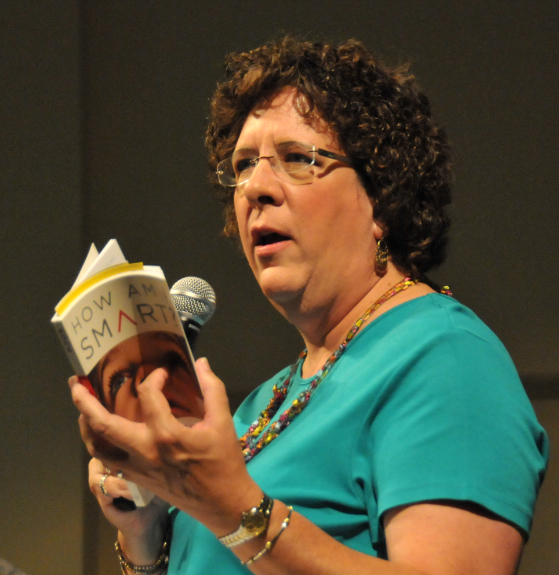 dr kathy with book dr kathy with book