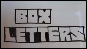 Box Letters from Youtube Video